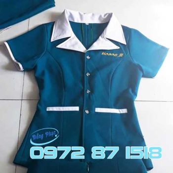 Cách may áo đồng phục spa dáng chuẩn form