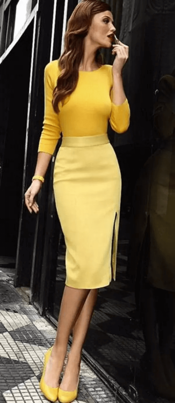 How to combine fashion with yellow colors